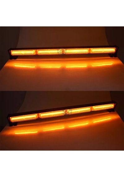 Turuncu Tepe Çakar Bar Led 60cm 12-24v Off Road Çekici Traktör İkaz Lambası Çakar 15 Modlu