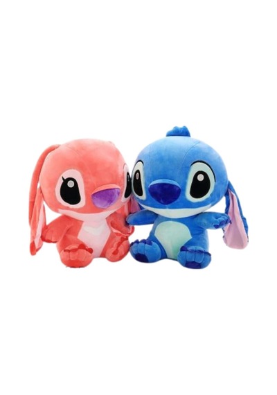 Lilo Ve Stitch 35 Cm Sevimli Kaliteli Peluş Oyuncak Mavi Pembe Mavi