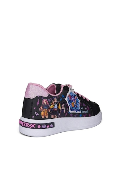 Zacoz Pop Star Kız Çocuk Aksesuarlı Günlük Sneaker Ayakkabı Siyah Pemnbe