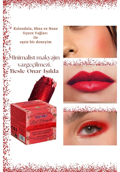 Kuatra Red Marigold Işıltı Veren Nemlendirici Balm 7 ML