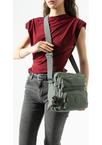 Baginn Kadın Postacı Çanta 28 32 Cm 571 Collection Klinkır Hafif Yağmur Geçirmez Klinkır Kumaş Çok Cepli Gri