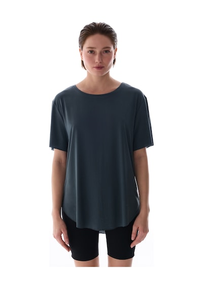 Penti Gri Bisiklet Yaka Oversize Modal T-Shirt Penti Gri Bisiklet Yaka Oversize Modal T-Shirt