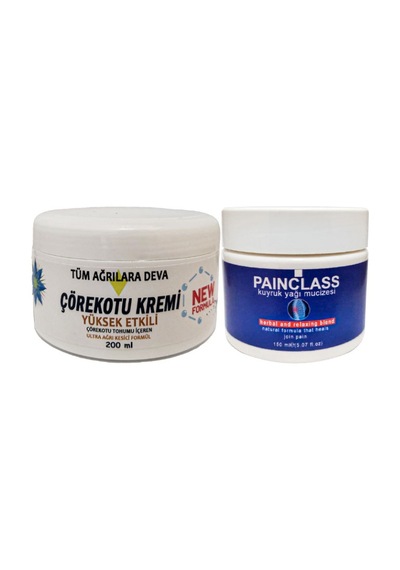 Çörekotu Çörek Otu Kremi White Box 200 Ml + Painclass Kuyruk Yağı Kremi 150 Ml / Krem Seti