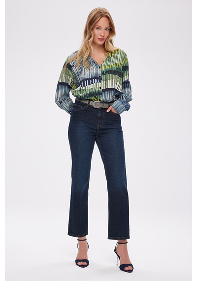 Faik Sönmez Wıdeleg Fit Önü Ütü İzli Elastanlı Jean Pantolon W27jpn008 Uw27jpn00827 İndigo