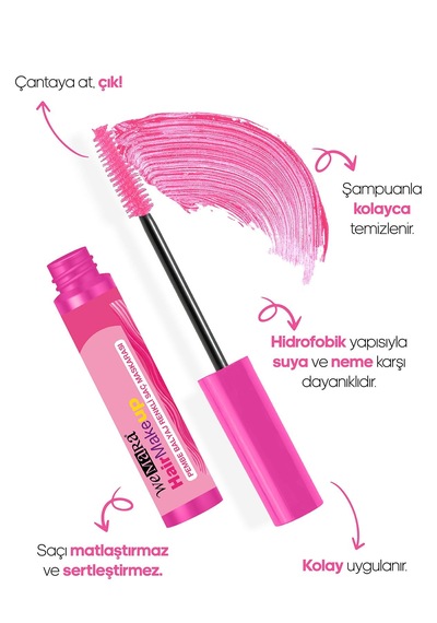Pembe Balyaj Saç Maskarası 6 Ml