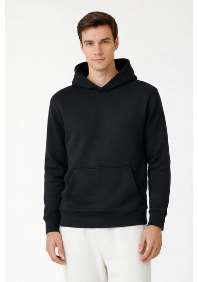 Coupon Kapüşonlu Sweatshirt - Siyah Siyah - Siyah