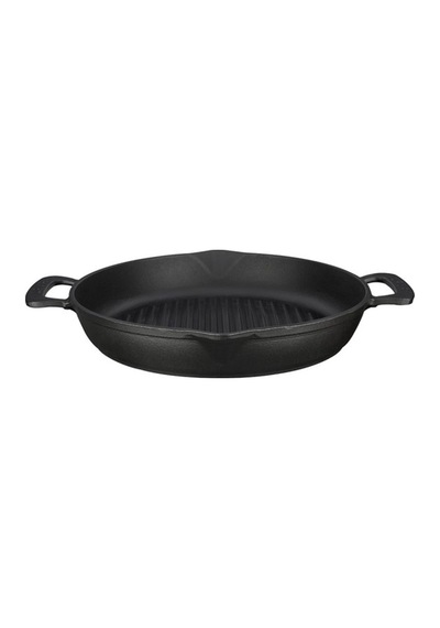 Lava Yuvarlak Izgara Tava Metal Kulplu Çap 32 CM