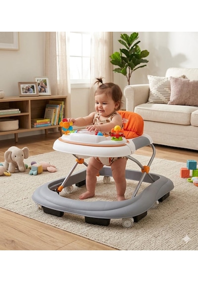Baby2go 25838 Toodle Turuncu Lüks Yürüteç