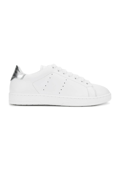 Tamer Tanca Kadın Hakiki Deri Beyaz/gümüş Sneakers & Spor Ayakkabı 1060 25113 Bn Ayk Y25 Beyaz/gumus Dr Beyaz