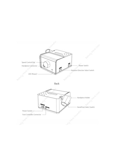 B135 70 W 40.000 Rpm Elektrikli Freze Törpü Makinası Korea