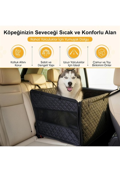 Büyük Ve Orta Köpekler İçin Araba Köpek Hamağı, Evcil Hayvan Araç İçi Hamağı, Köpek Taşıma Çantası, Su