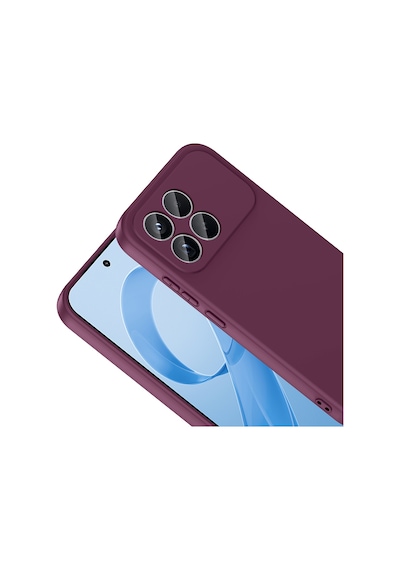 Xiaomi Poco F8 Pro Kılıf Yumuşak Silikon Kamera Korumalı Lansman Pazarplus Koyu Mor