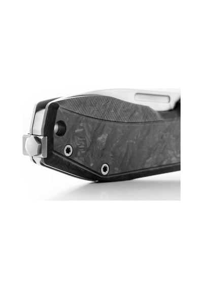 Lionsteel Nano Carbon Fiber Kamp Çakı Gümüş - Siyah