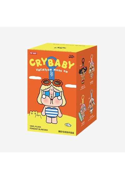 Pop Mart - Orijinal Crybaby Vacation Mode On Serisi Vinil Peluş Bebek Süpriz Kör Paket