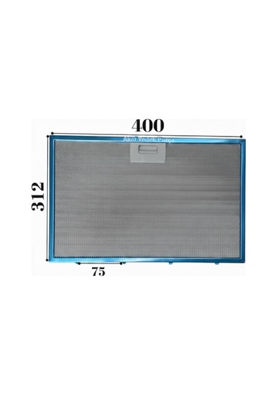 Arçelik İle Uyumlu Davlumbaz 40x31,2 Cm Arka Aralık 7,5cm Aspiratör Filtresi