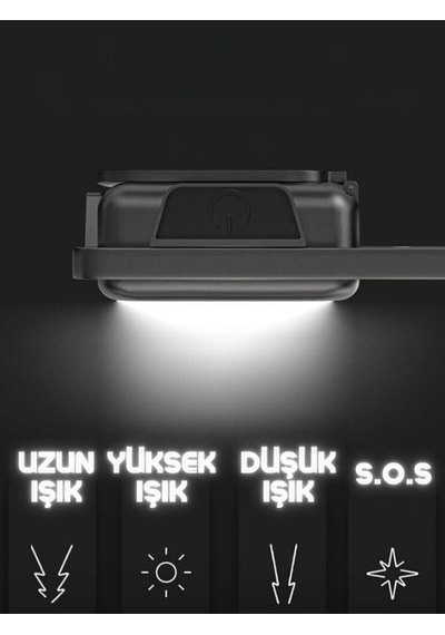 Adet Led Anahtarlıklı Metal Kasa El Şişe Açacağı Usb Li Şarj Edilebilir Cep Boy Cob 800mah Genel