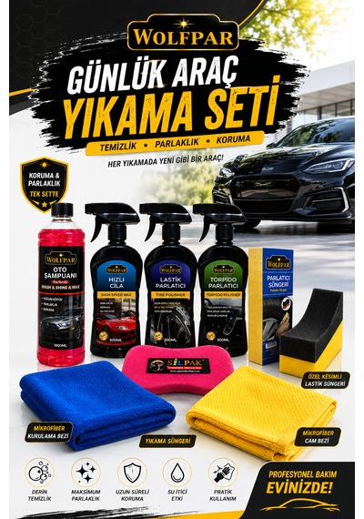 Günlük Araç Yıkama Seti