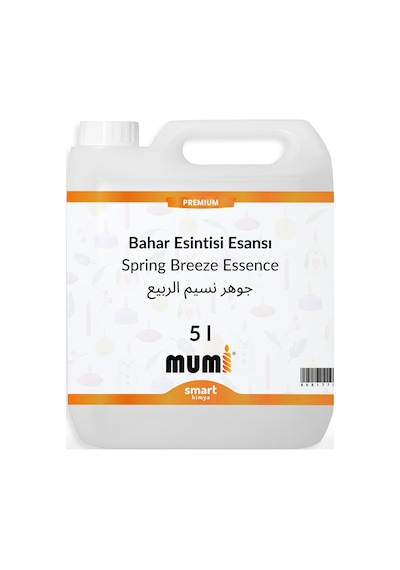 Premium Bahar Esintisi Mum Esansı 5 Litre Şeffaf