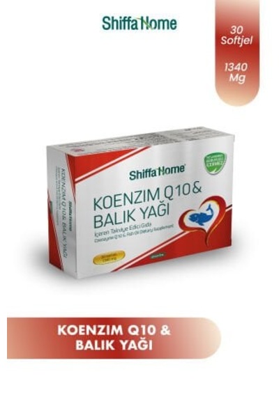 Shiffa Home Koenzim Q10 Ve Balık Yağı 1340 Mg 30 Softjel Takviye Edici Gıda