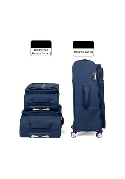 Reymond Luggage Luna Serisi Seyahat Valizi, Kabin Boy Kırmızı