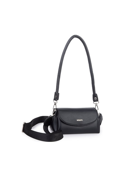 Nas Bag Kadın Mini Sade Şık Omuz Ve Postacı Çapraz Çanta En 20 Cm Boy 10 Cm Siyah