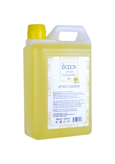 Exodor Klasik Limon Kolonyası 80 Derece Plastik Bidon 1 L