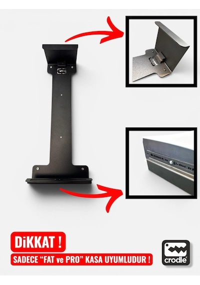 Ps5 Pro & Fat İçin Masa Altı Montaj Standı Yerden Tasarruf Sağlar Rahat Hava Akışı