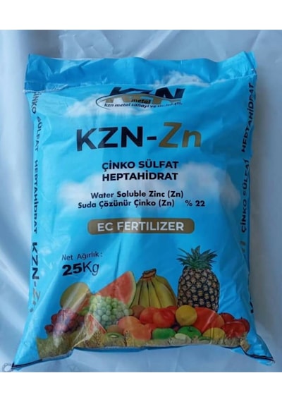 Çinko Sülfat Heptahidrat Gübre 25 Kg