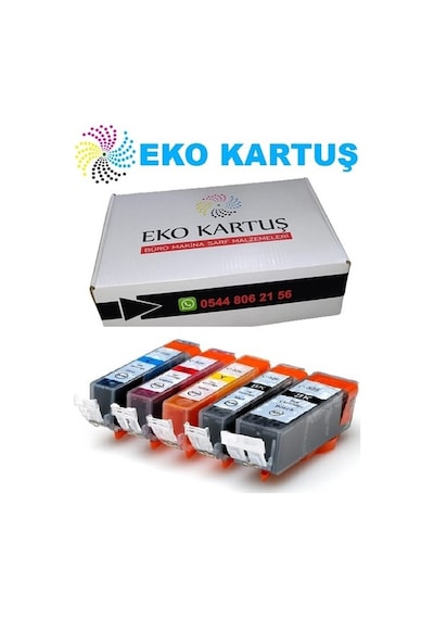 Eko Kartuş Canon Pixma İX-6850 5 Renk 550-551XL Uyumlu Kartuş,