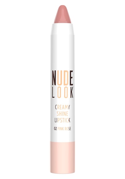 Golden Rose Nude Look Creamy Shine Lipstick Kalem Ruj 02 Pink Rose