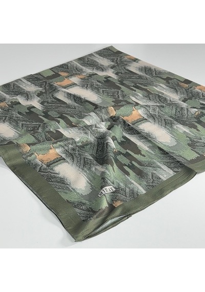 Miray Nevada Büyük Boy Organik Pamuk Eşarp - 120 X 120 - 06451 Yeşil