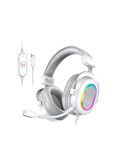 Fifine Ampligame H6 Mikrofonlu Oyuncu - Bilgisayar - Yayıncı 7.1 Rgb Kulaklık