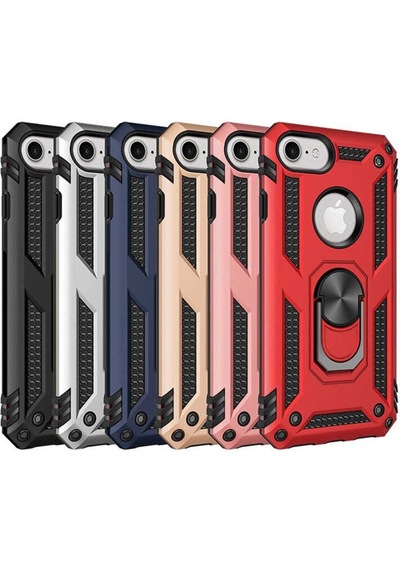 Apple Uyumlu iPhone 6S Yüzüklü Standli Vega Kilif Ekran Koruyucu 510330988