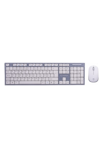 Everest KM-6063 Beyaz/Gri Kablosuz Q Multime  ia Klavye + Mouse S