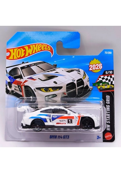 Hot Wheels 2026 Bmw M4 Gt3 Beyaz Hw Starting Grid 73/250 1:64 Model Araba