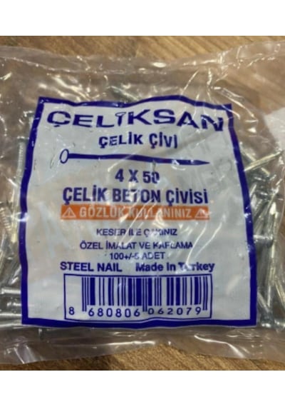 Çeliksan Çelik Çivi Beyaz Oluklu 4x50 4x50