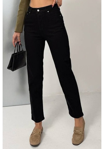 Balenbi Kadın Yüksek Bel Yıkamalı Strech Mom Jean Likralı Kot Pantolon 1246 - Premium Seri Siyah 2376 Balenbi Kadın Yüksek Bel Yıkamalı Strech Mom Jean Likralı Kot Pantolon 1246 - Premium Seri Siyah 2376