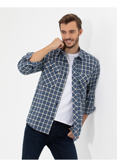 Pierre Cardin Erkek İndigo Gömlek Desenli 50259516-vr028 İndigo Pierre Cardin Erkek İndigo Gömlek Desenli 50259516-vr028 İndigo