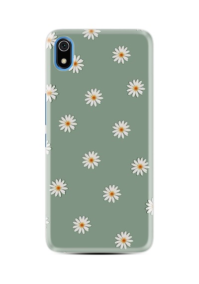 Xiaomi Redmi 7a Kılıf Boutique Baskılı Resimli Yeşil Papatyalar Pcode -041