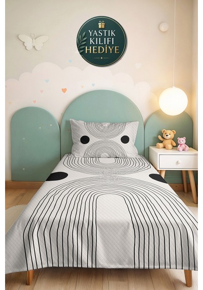 Geometrik Siyah Genç Odası Tek Kişilik Pike Takımı - Modern Çizgili 160x220 Cm Kapitone Yatak Örtüsü Kremamsı Kervan Akışı Geometrik Siyah Genç Odası Tek Kişilik Pike Takımı - Modern Çizgili 160x220 Cm Kapitone Yatak Örtüsü Kremamsı Kervan Akışı