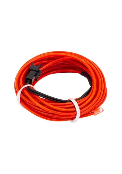 Pm-6076 5 Metre 5 Volt Usb Adaptörlü Neon Kırmızı İp Aydınlatma Diğer
