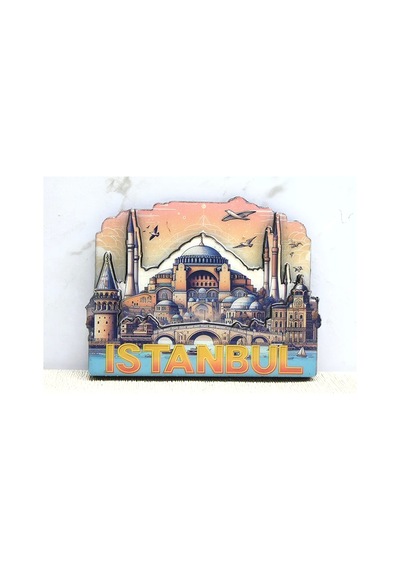 Ahşap İstanbul Temalı Magnet Alk4364