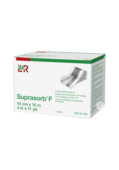 LR Suprasorb F Su Geçirmez Şeffaf Film Yara Örtüsü 10 CM x 10 M