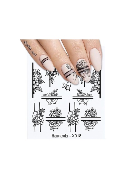Su Transferli Nail Art Sticker X018 49831-18