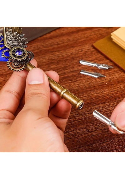 Tüylü Mürekkepli Divit Kalem Seti Arbltgsj1j62ojrı4az