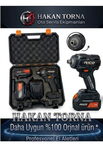 Rico 4ah Bits Tutuculu Şarjlı Somun Sökme Sıkma Makinesi 500 Nm 028-re0006