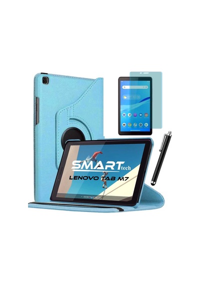 Lenovo Uyumlu Tab M7 7 İnç Standlı Tablet Kılıfı Ekran Koruyucu Kalem Set