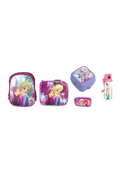 Frozen Kızları Çanta Seti 5 Parça No Color