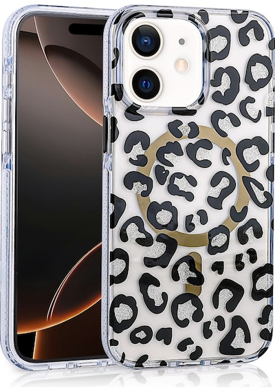 Teleplus Apple Uyumlu iPhone  11 Kılıf Magsafe Özellikli Jago Leopar Tasarım Desenli Kapak