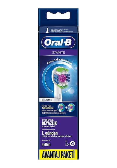Diş Fırçası Yedek Başlığı Pro White 4 Adet